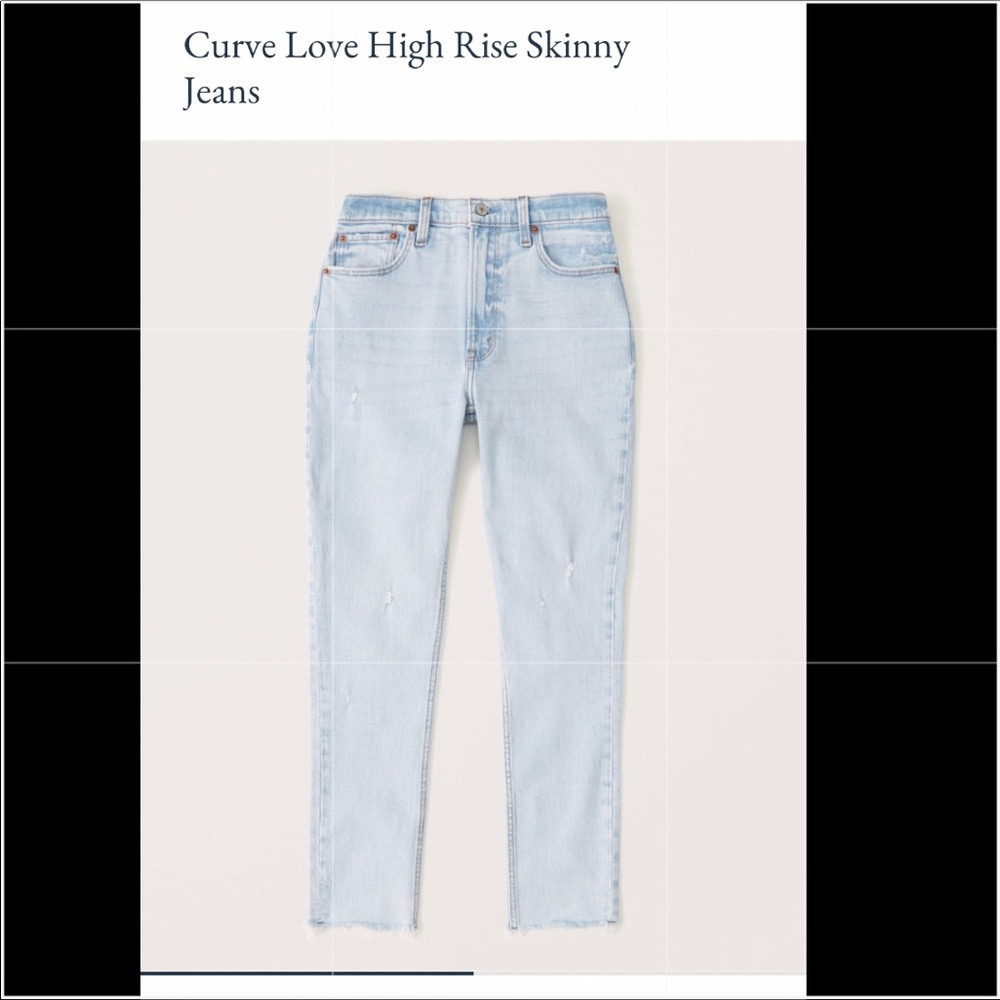 Abercrombie high rise skinny jeans